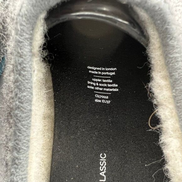 Mahabis Women's Size 6.5 Classic Gray Wool Slippers - Picture 11 of 16